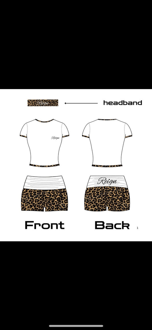 Cheetah Print Short Set