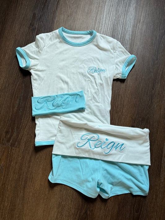 Blue Short Set